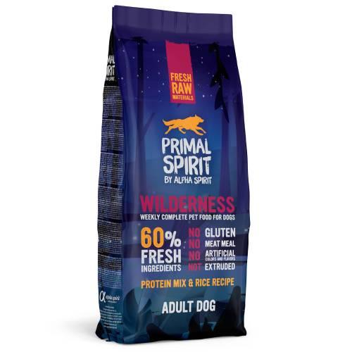 Miniaturka artykułu - Primal Spirit Karma sucha dla psa 60% Wilderness (dorosły), 12 kg