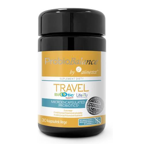 Miniaturka artykułu - Aliness ProbioBalance Travel, 30 kaps.