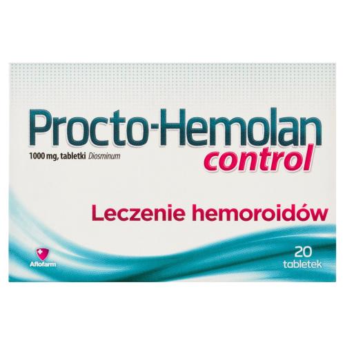 Miniaturka artykułu - PROCTO-HEMOLAN Control tabletki - 20 sztuk