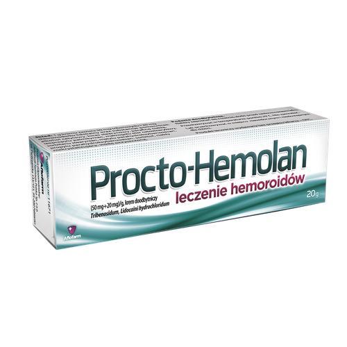 Miniaturka artykułu - Procto-Hemolan krem, 20 g - leczenie hemoroid&oacute;w USZKODZONE OPAKOWANIE TEKTUROWE