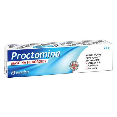 Miniaturka artykułu - Proctomina Maść na hemoroidy, 20 g