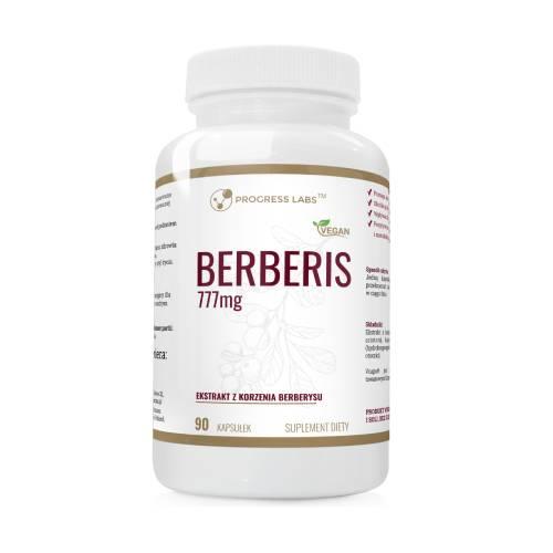 Miniaturka artykułu - Progress Labs Berberis Ekstrakt z korzenia berberysu 777 mg, 90 kaps.