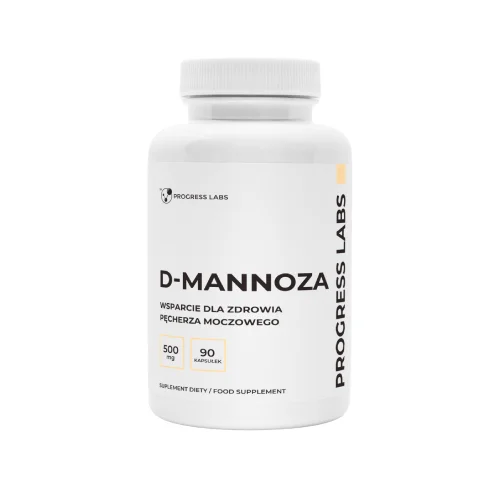 Miniaturka artykułu - Progress Labs D-Mannoza 500 mg, 90 kaps.