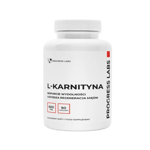 Miniaturka artykułu - Progress Labs L-Karnityna 600 mg, 90 kaps.