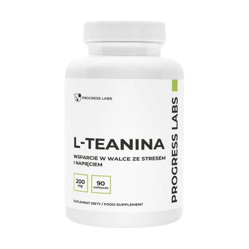 Miniaturka artykułu - Progress Labs L-Teanina 200 mg, 90 kaps.