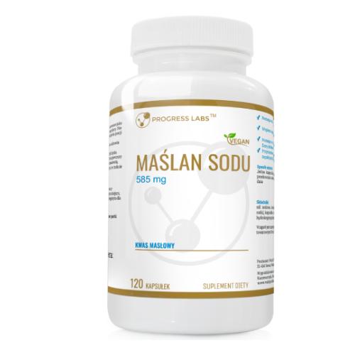 Miniaturka artykułu - Progress Labs Maślan sodu 585 mg, 120 kaps.