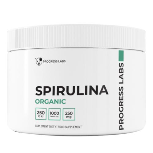 Miniaturka artykułu - Progress Labs Spirulina Organic 250 mg, 1000 tabl.