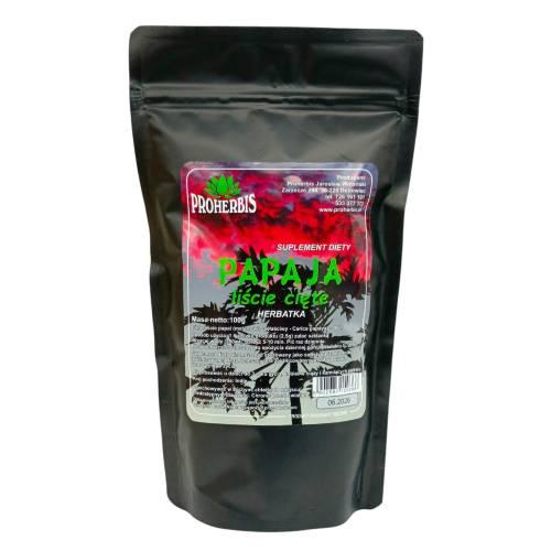 Miniaturka artykułu - PROHERBIS Papaja Liście Cięte, 100 g