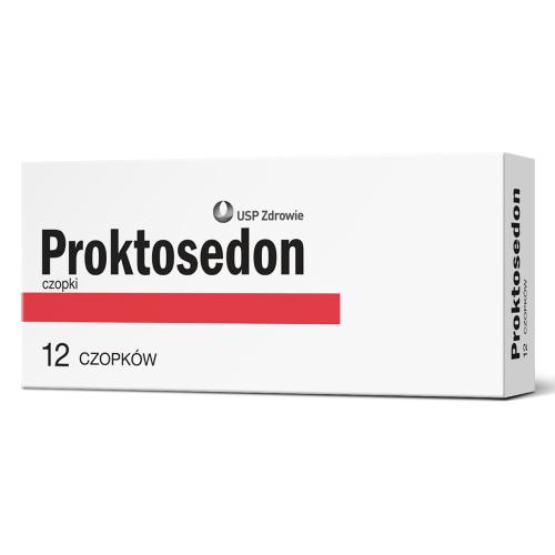 Miniaturka artykułu - Proktosedon, 12 czopk&oacute;w - lek na hemoroidy