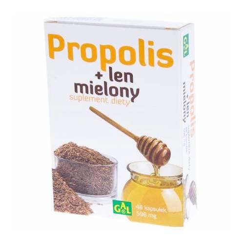 Miniaturka artykułu - Propolis + Len mielony - 48 kapsułek 