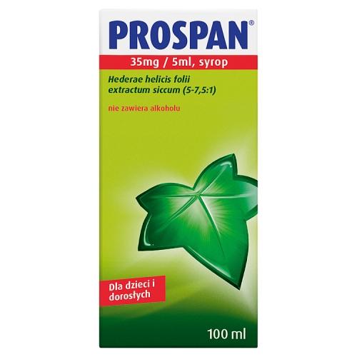 Miniaturka artykułu - PROSPAN syrop 0,035 g/5ml - 100 ml