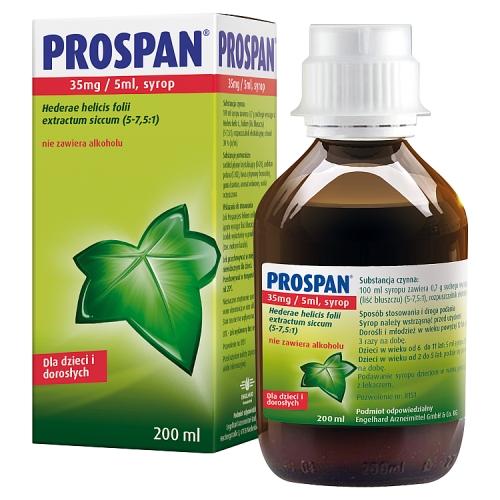 Miniaturka artykułu - Prospan 35mg/5ml Syrop, 200 ml
