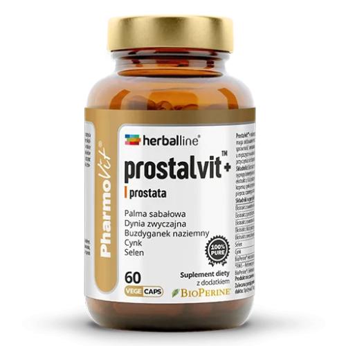 Miniaturka artykułu - Pharmovit Herballine Prostalvit+, 60 kaps.