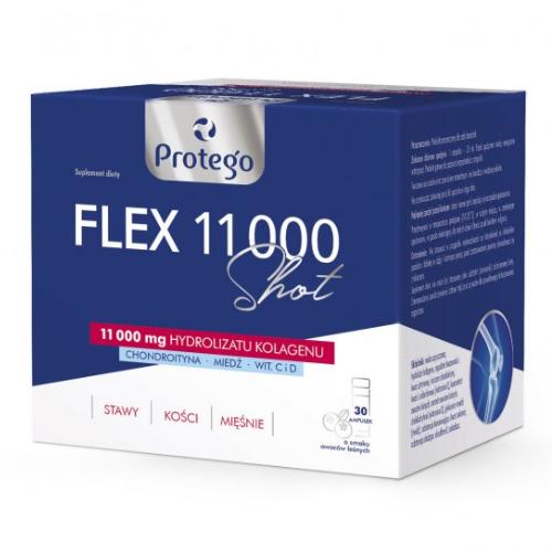 Miniaturka artykułu - Protego Flex 11 000 Shot, 30 amp. - suplement diety z kolagenem