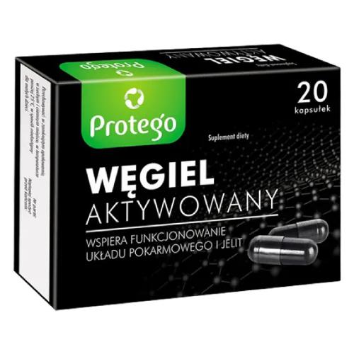 Miniaturka artykułu - Protego Węgiel aktywowany - 20 kapsułek