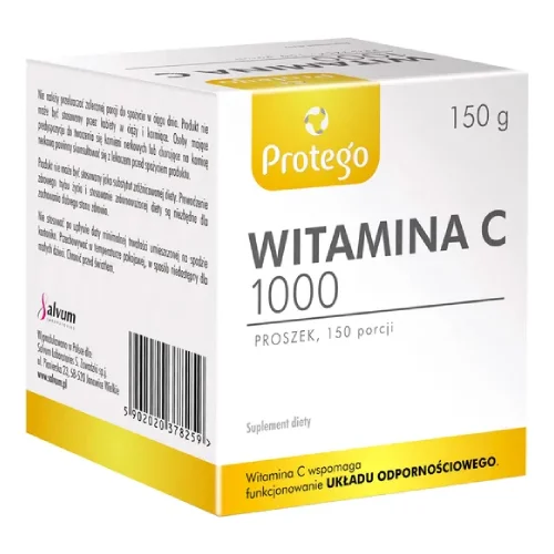 Miniaturka artykułu - Protego Witamina C 1000 proszek - 150 g
