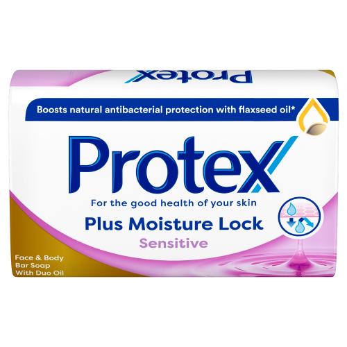 Miniaturka artykułu - PROTEX Plus Moisture Lock Sensitive Antybakteryjne mydło w kostce, 90g