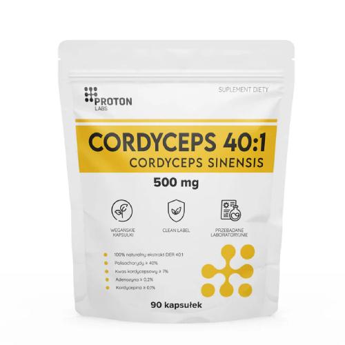 Miniaturka artykułu - Proton Labs Cordyceps 500 mg, 90 kaps.