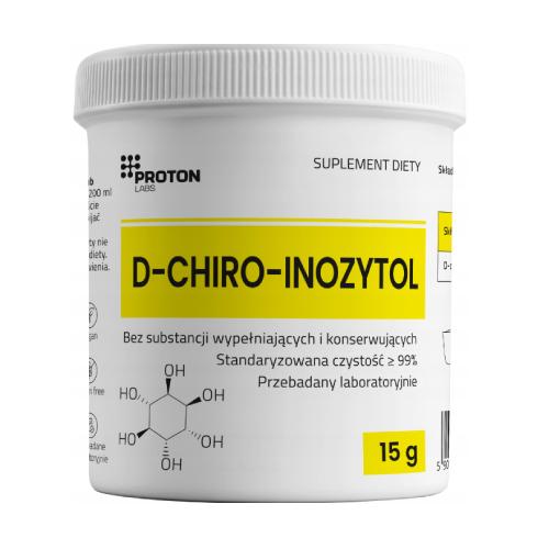 Miniaturka artykułu - Proton Labs D-chiro-inozytol proszek, 15 g