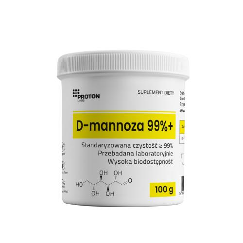 Miniaturka artykułu - Proton Labs D-Mannoza 99%, 100 g