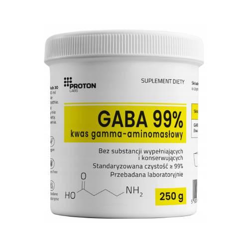 Miniaturka artykułu - Proton Labs Gaba 99% kwas gamma-aminomasłowy, 250 g