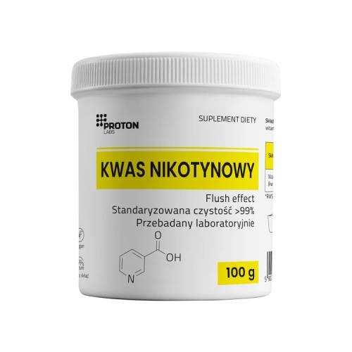Miniaturka artykułu - Proton Labs Kwas Nikotynowy, 100 g 
