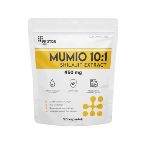 Miniaturka artykułu - Proton Labs Mumio Shilajit Ekstrakt 10:1 450 mg, 90 kaps.