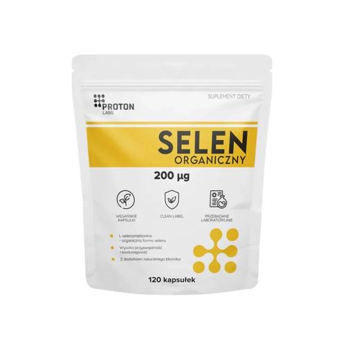 Miniaturka artykułu - Proton Labs Selen organiczny 200 mcg, 120 kaps.