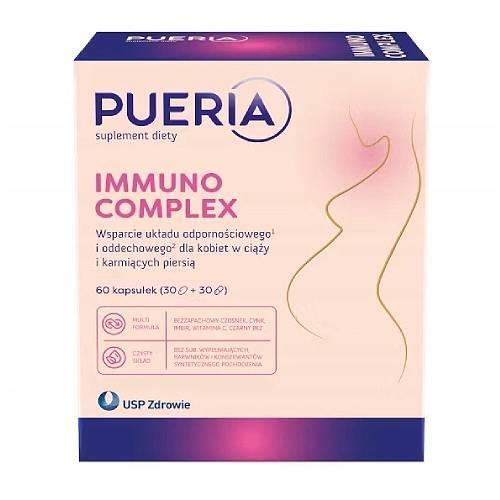 Miniaturka artykułu - Pueria Immuno Complex, 60 kapsułek  KR&Oacute;TKA DATA 30.06.2026