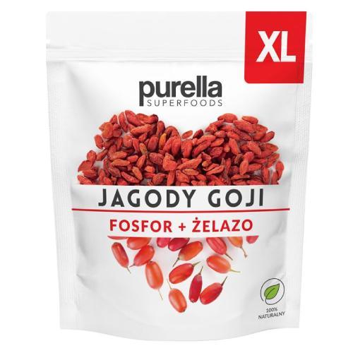 Miniaturka artykułu - PURELLA Jagody Goji Fosfor + Żelazo, 100 g KR&Oacute;TKA DATA  31.07.2026