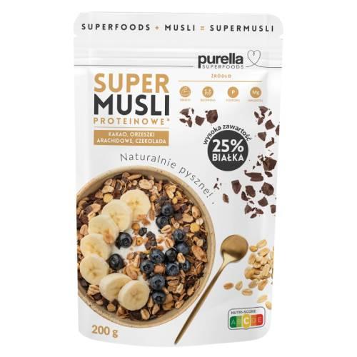 Miniaturka artykułu - PURELLA Supermusli Proteinowe, 200 g