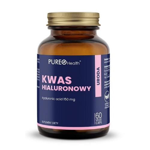 Miniaturka artykułu - PUREO Health Kwas Hialuronowy, 60kaps.