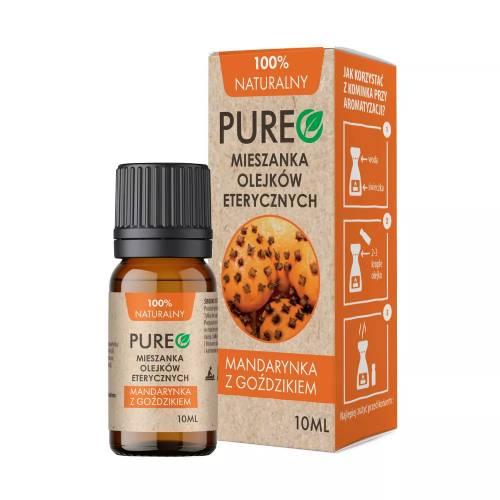 Miniaturka artykułu - Pureo Mieszanka naturalnych olejk&oacute;w eterycznych Mandarynka z goździkiem, 10 ml