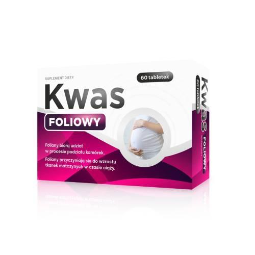 Miniaturka artykułu - Puwer Kwas foliowy, 60 tabl.