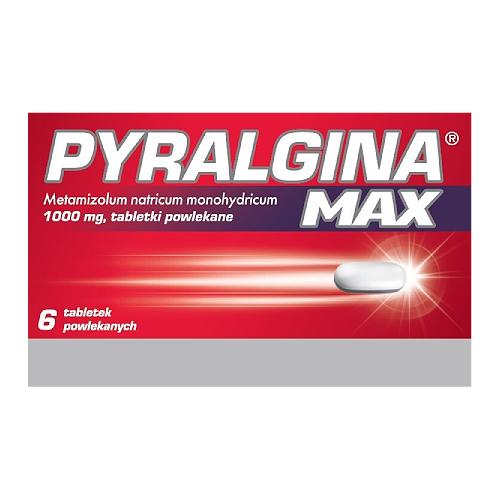 Miniaturka artykułu - Pyralgina Max 1000 mg, 6 tabl.
