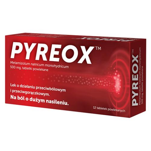 Miniaturka artykułu - Pyreox 500 mg, 12 tabletek powlekanych