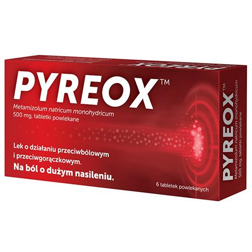 Miniaturka artykułu - Pyreox 500 mg, 6 tabletek powlekanych