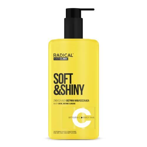 Miniaturka artykułu - Farmona Radical Hair Clinic Soft&Shiny Zmiękczająca odżywka nabłyszczająca, 260 ml