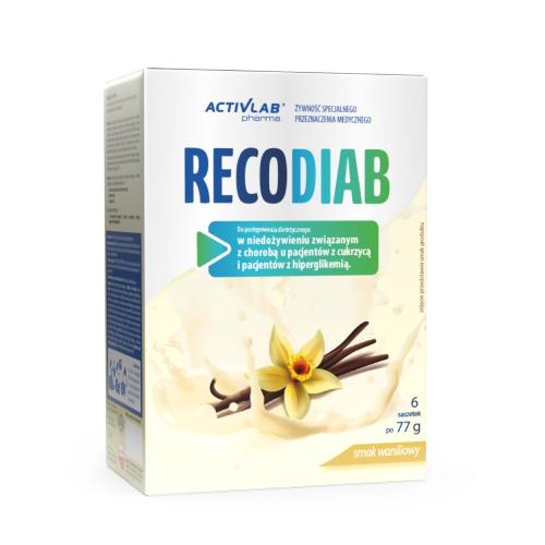Miniaturka artykułu - Recodiab smak waniliowy, 6 saszetek x 77g