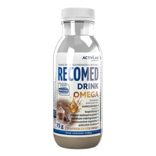 Miniaturka artykułu - RecoMed Drink Omega smak czekolada-mokka, 75 g