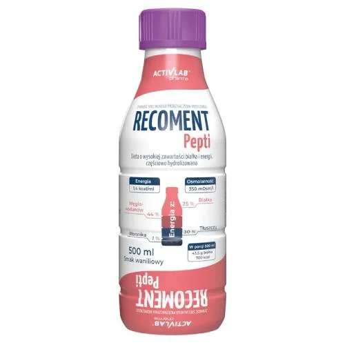 Miniaturka artykułu - ActivLab Pharma Recoment Pepti smak waniliowy, 500 ml