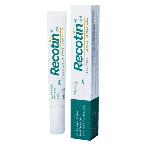 Miniaturka artykułu - RECOTIN Żel po ukąszeniu owadów, 20ml