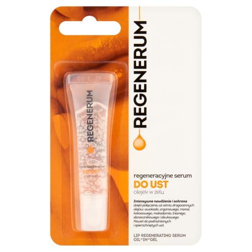 Miniaturka artykułu - Regenerum regeneracyjne Serum do ust olejek w żelu, 7g