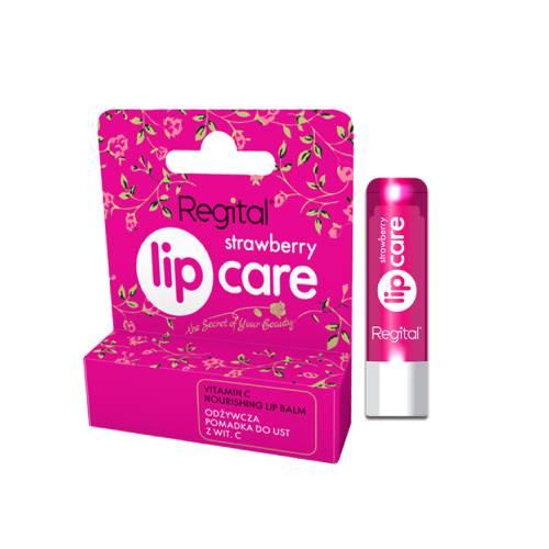 Miniaturka artykułu - REGITAL Strawberry Lip Balm Care Odżywcza pomadka do ust, 1 szt.