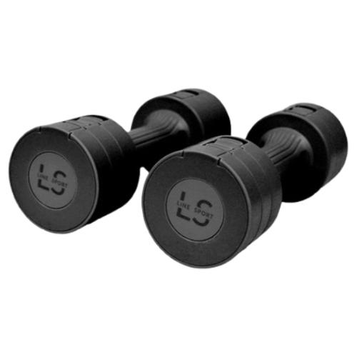 Miniaturka artykułu - Line Sport Regulowane hantle 1 - 2,5 kg czarne, 2 szt.
