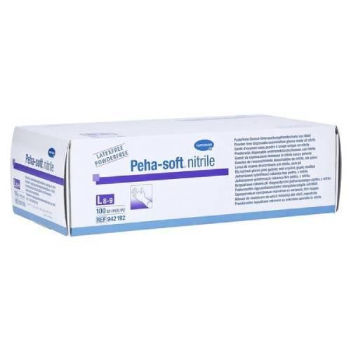 Miniaturka artykułu - Rękawice PEHA-SOFT diagnostyczne nitrile L, 100szt.