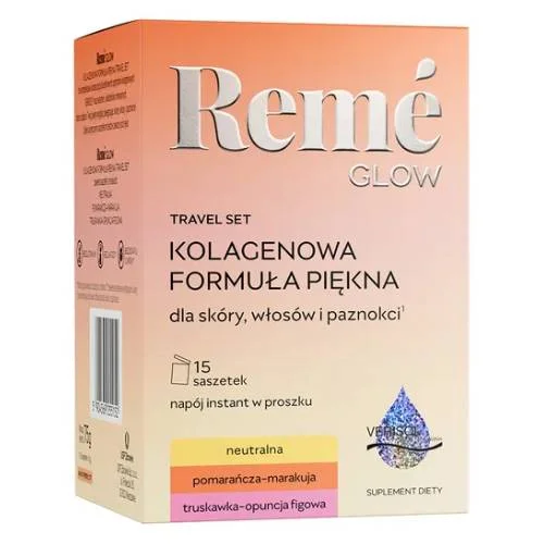Miniaturka artykułu - Reme Glow Travel Set Kolagenowa Formuła Piękna, 15 sasz.