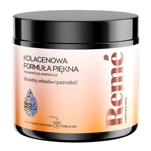 Miniaturka artykułu - REME Kolagenowa Formuła Piękna Pomarańcza-Marakuja, 150g