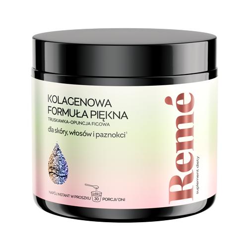 Miniaturka artykułu - REME Kolagenowa Formuła Piękna Truskawka-Opuncja Figowa, 150g