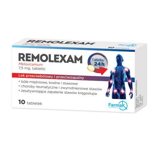 Miniaturka artykułu - Remolexam 7,5mg ,10tabl. USZKODZONE TEKTUROWE OPAKOWANIE